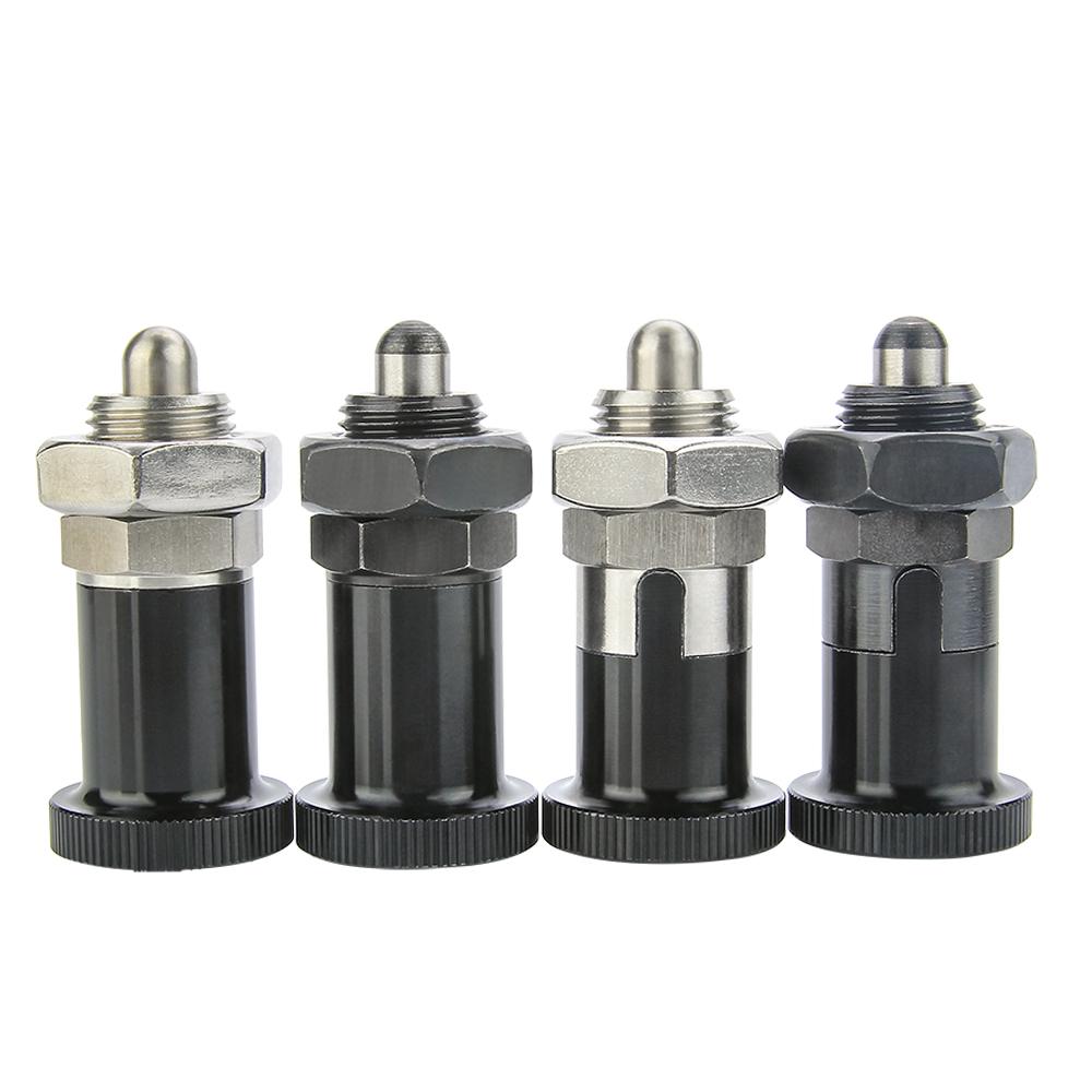 1PC Push Fit Ball Nose Spring Plunger KST214 Stainless Steel Spring Self-Locking Knob Return Knob Plunger Spring Indexing Plunger