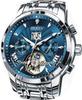Orologio OLEVS automatico a carica manuale meccanico alla moda elegante impermeabile luminoso orologio di marca orologio da uomo in acciaio inossidabile per uomo e uomo