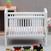 1:12 Dollhouse Miniature Baby Crib White Baby Bed Furniture Bedroom Model Decor