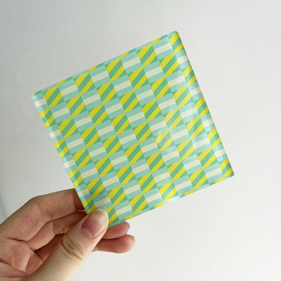 Acrylic Coaster Heat Resistant Insulated Cup Mat for Hot Coffee And Water Cups Non-Slip Waterproof Table Protection Mat Home Office Decor