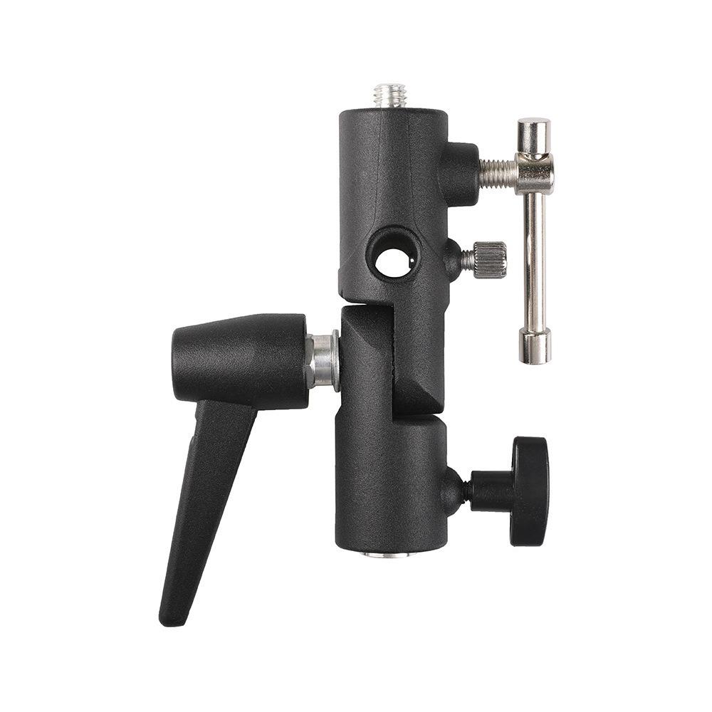 Live Broadcast Mobile Holder with Dual Flash Lamps and Double Hot Shoe