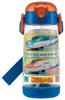 Skater Bouteille d'eau transparente Plarail pour enfants PDSH5 avec paille, Bouteille, 20, 480 ml, Garçons,