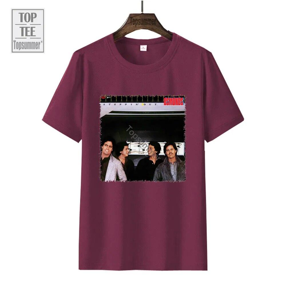 Steppin' Out Album T Shirt The Osmonds Tour T-Shirt Female Streetwear Fashion Oversized Tee Shirt Unisex Black Tops
