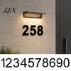 Metal House Numbers 3D Number for Outside, Modern 0-9 Floating Address Numbers, Large Sign Weather-proof Door, Mailbox, Wall, Yard Easy Install