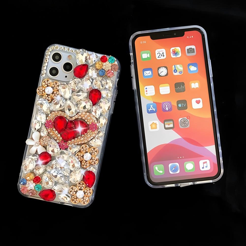 Glitter Rhinestone Phone Case For Motorola Edge 60 Fusion 50 Neo Ultra Pro 40 3D Crystal Heart Floral Bling Diamond Jewel Cover