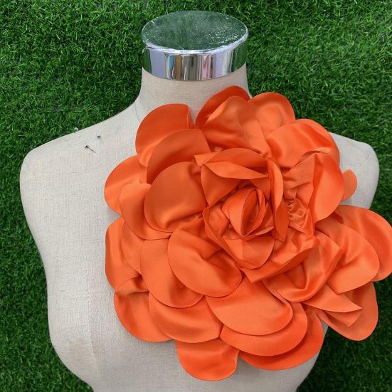 Toppa ricamata con fiori 3D, decorazione fai da te per maglioni, camicette, accessori per abbigliamento, abiti da festa e matrimonio.
