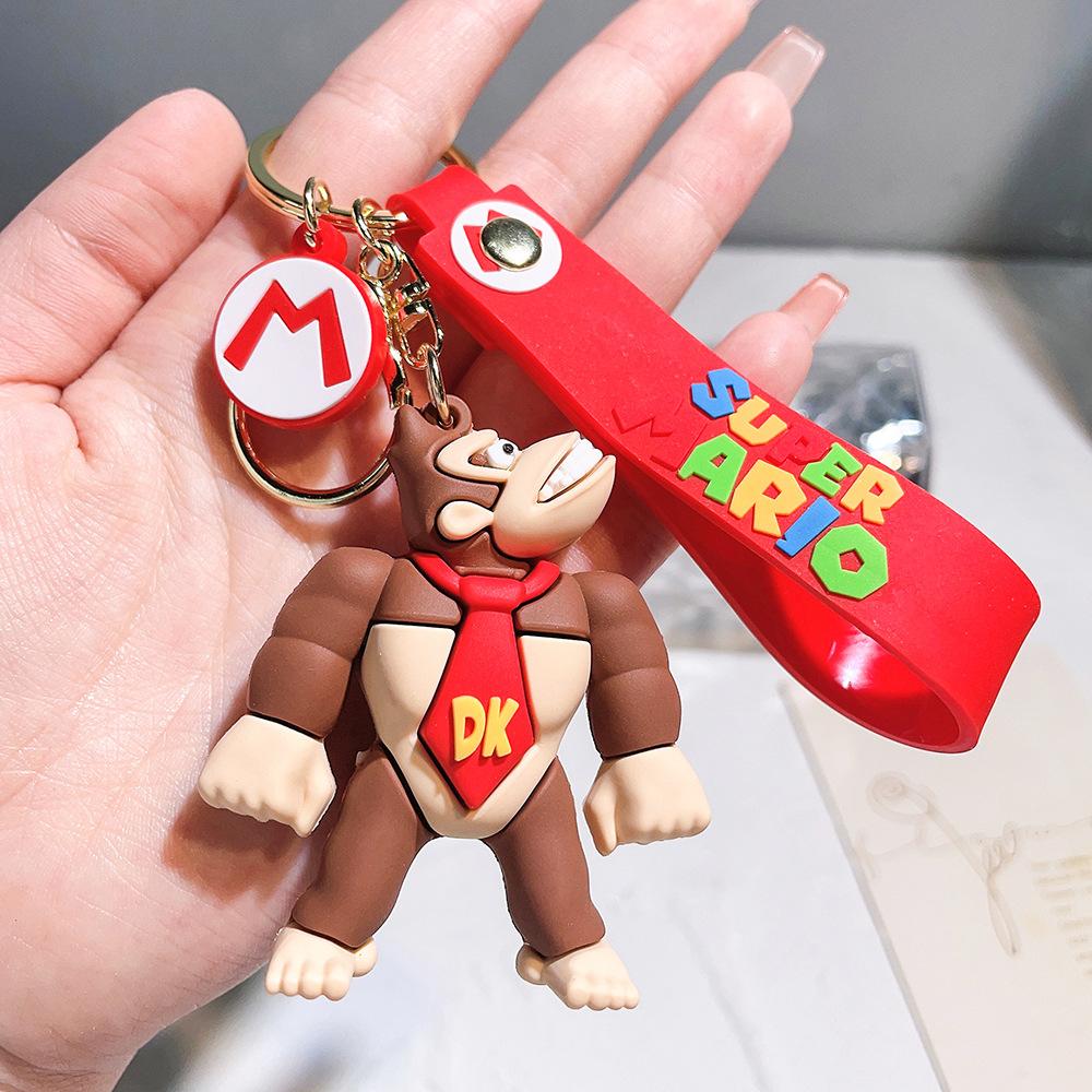 27 Styles Porte-clés Super Mario Bros Figurine d'Action Mignon Personnage de Dessin Animé Jouet Poupée Modèle Décoration Cadeau d'Anniversaire Enfant