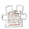2D Flach, Deutsche Mama Puzzle-förmige Acryl Schreibtischdekoration Plakette, Heimdekor Plakette Wandkunst Dekorative Gartendekoration für Zimmer Türschild