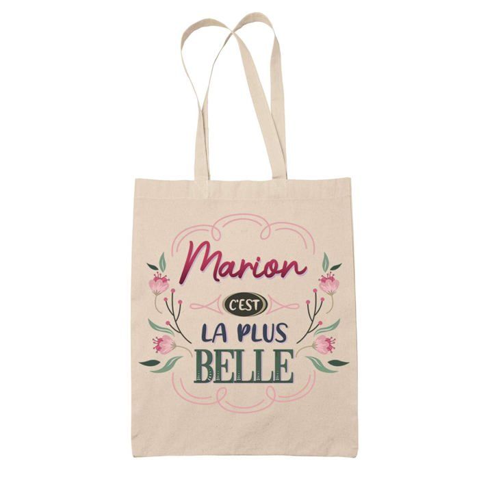 Sac cabas - PLANETEE - Marion la plus belle - Jute naturel - Beige - Imprimé en France