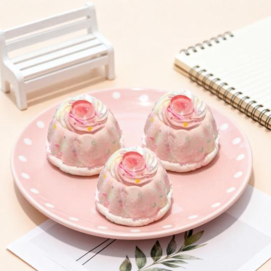 Simulated Cream Pudding Squeeze Toy Fake Dessert Stress Relief Toy Office Desk Stretchy Realistic Food Fidget Toy Party Favors