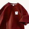 Black Short Sleeve Positive Shoulder T-Shirt Women 2024 New Summer Short Cotton Tops