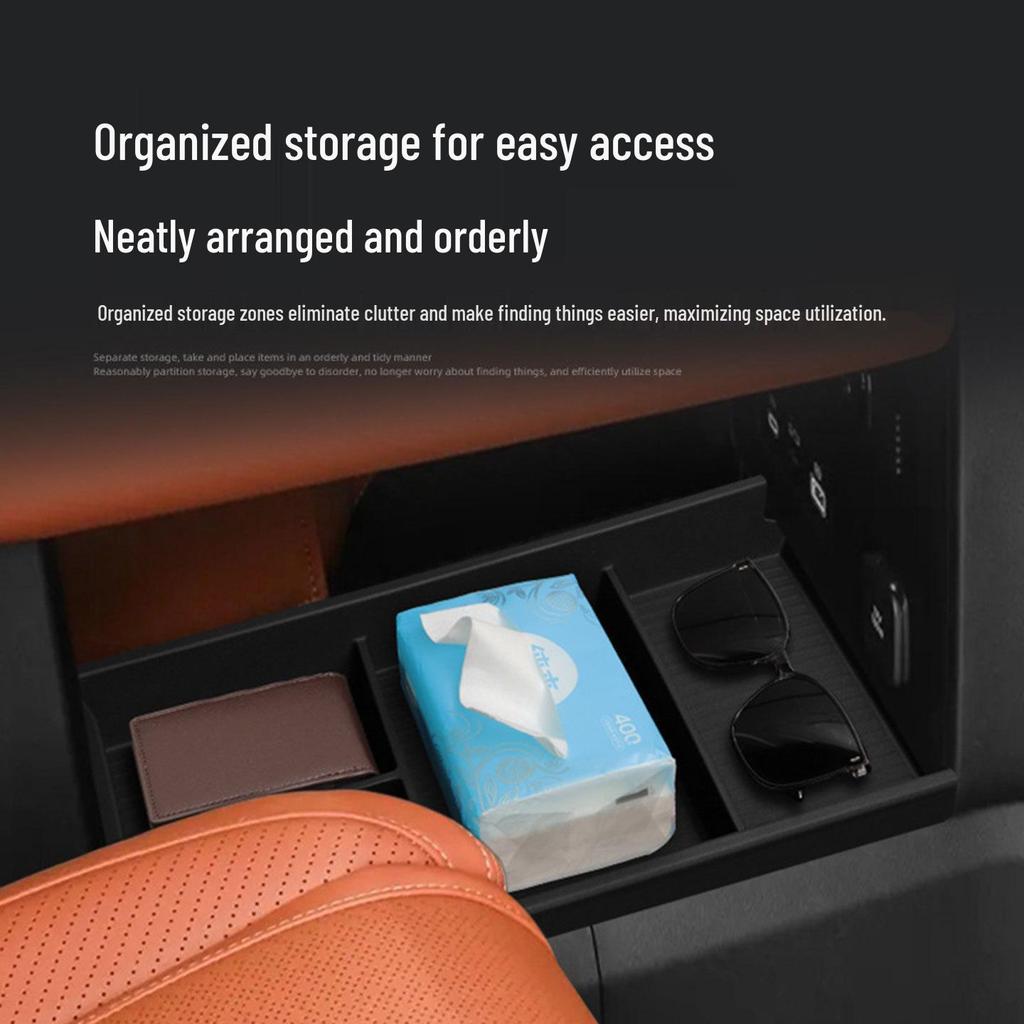 Enhanced Center Console Divider for Equation Leopard Titanium 7's Lower Storage Compartment - Car Interior Accessory