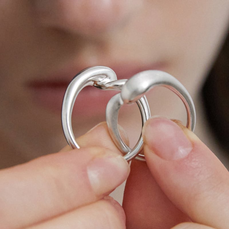 by hyeres Pairis ring (Matte silver) BH7R57764MB