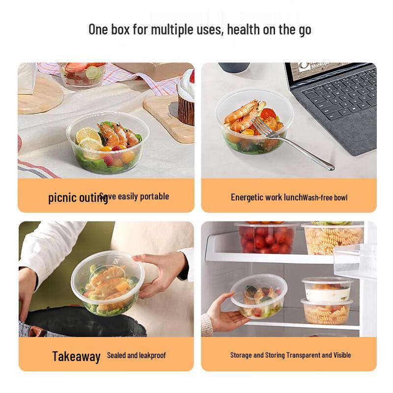 Meiliya Disposable Round Food Containers