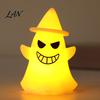Battery Operated Ghost Light Halloween Witch Hat Light, Spooky LED Decorative Lamp, Cartoon Night for Holiday Party Decor