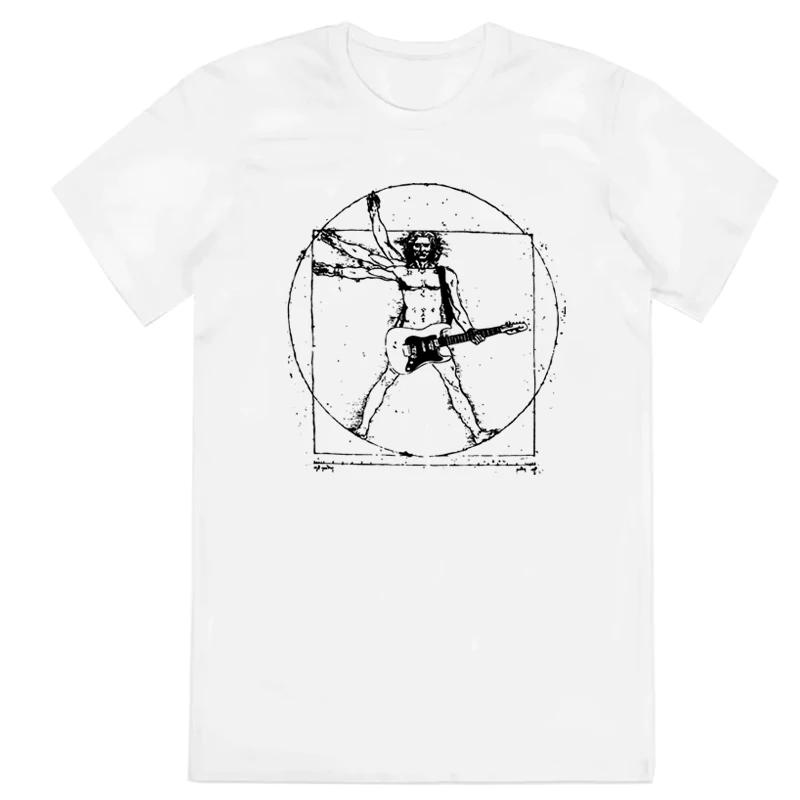 ROCK MAN Da Vinci Vintage Schommelstoel Boeiend Artistiek Amerikaans Retro Korte Mouw T-shirt Mannen Vrouwen Zomer Katoenen T-shirts Kleding