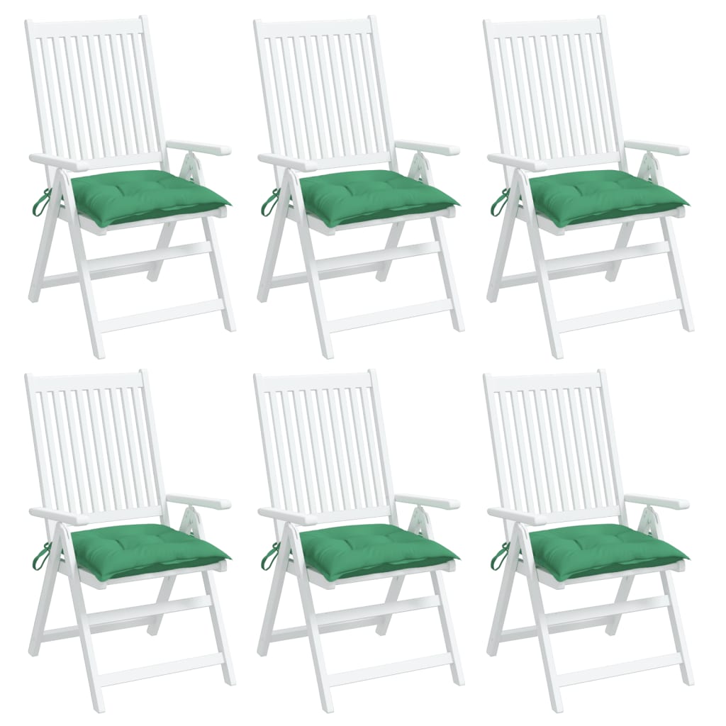 Pallet Cushions 6 pcs Green 50 x 50 x 7 cm Oxford Fabric