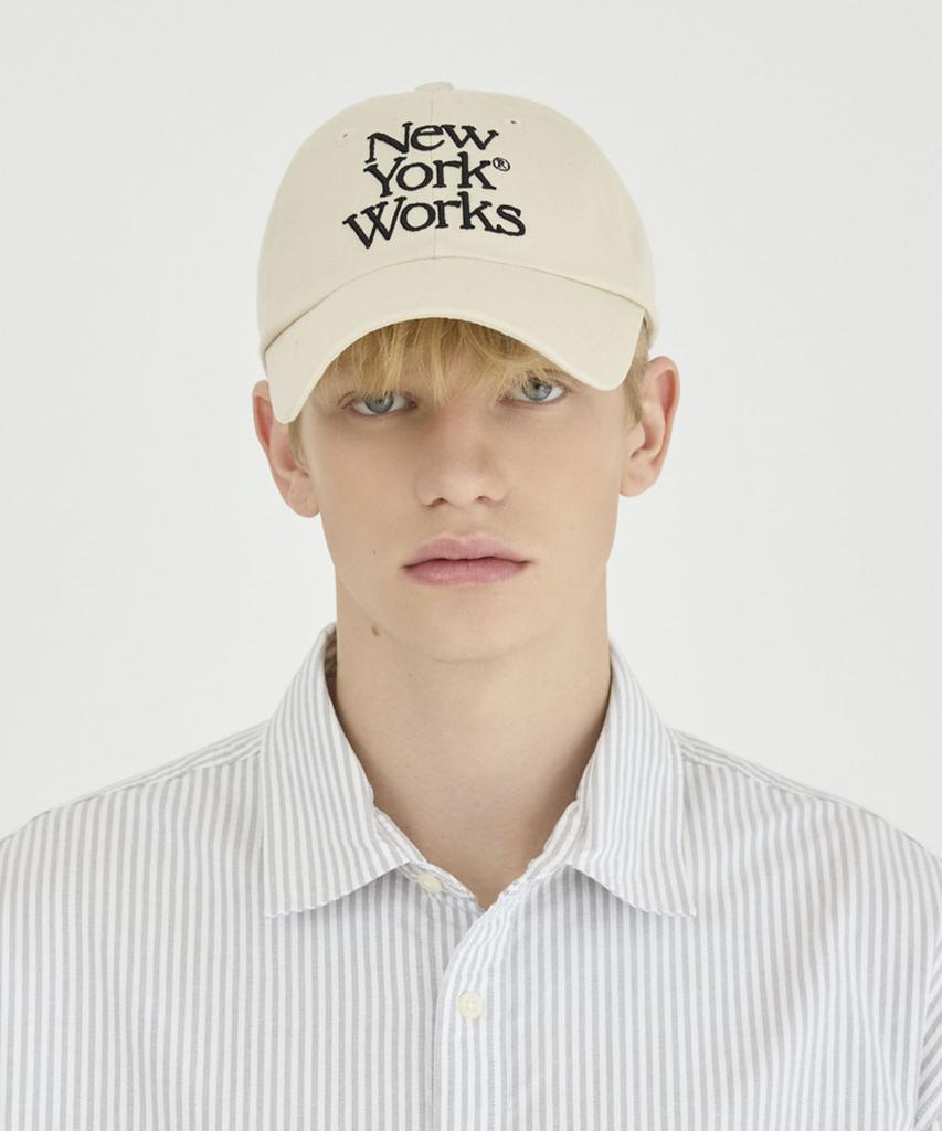 Nyuyogwogseu Mix Logo Ball Cap_ Beige