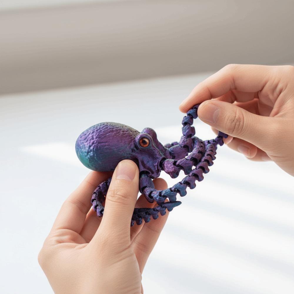 Eco-Friendly Material Articulated Octopusfish Poseable Tentacles Living Room Decor