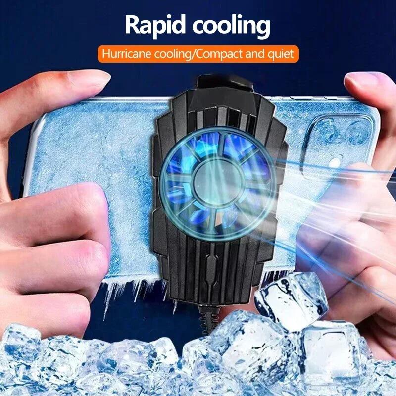 Universal Mini Back Clip Fan Cooler Radiator USB Portable Hurricane Heat Sink For Apple iPhone Samsung Xiaomi Phone Accessories