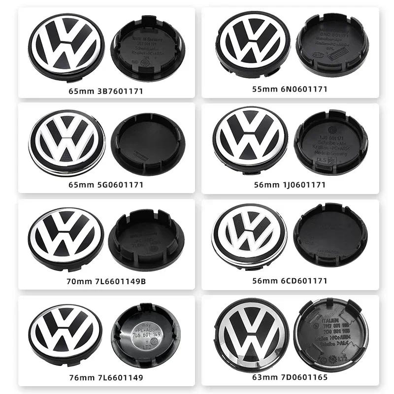 Hub Caps 4pcs 63mm 56mm 65mm 70mm Car Styling Wheel Center Cap Hub Covers Badge Accessories For VW Volkswagen Golf 3B7601171 1J0 EA1