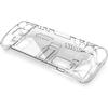 Steam Deck OLED Transparent Hard PC-Case for Console Protective Cover Split Crystal Host Housing Skin Anti-Scratches Crystal Shells with Kickstand