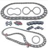 Urban Traffic Series Battery Powered Electric Train Track DIY Assembly Brick Playset for Straight Track Curved Track and Crossed Track Puzzle Asse