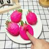 1pc Simulated Dragon Fruit Squeeze Toy, Soft Squishy Stress Relief Ball, Novelty Fidget Sensory Toy for Kids Adults
