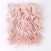 High-Temperature Wire Diy Curly Short Hair Curly Imitation Roll Doll Curly Hair Natural Heat-Resistant Doll Hair Wig Diy Set