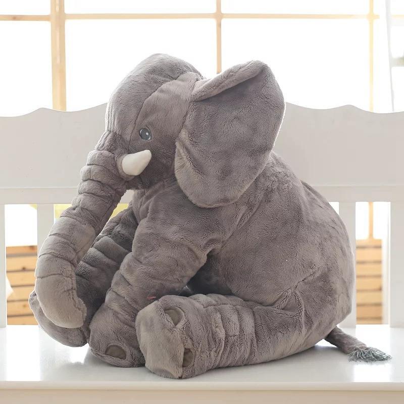 Beruhigendes Elefanten-Plüschkissen Schlafpuppe Kuscheltier Grauer Elefant Weiche Plüschtiere