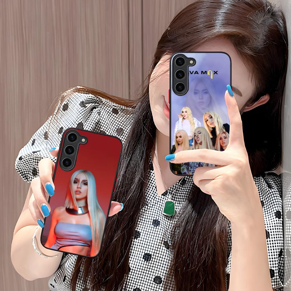 Fashion Ava Max Silicone Mobile Phone Case for Samsung Galaxy S26 S25 S24 S23 S22 S21 Plus FE Ultra Colorful Cover