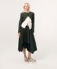 Ciej Check Lace Banding Skirt_Gray