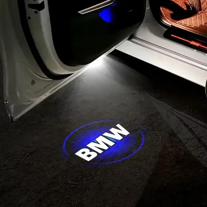 2Pcs LED Welcome Light Projector for BMW X1 1/3/5/7 Series E84 E90 E60 F10 F30 F15 F25 M3 M5 Door Decoration Car Accessories gsrm90