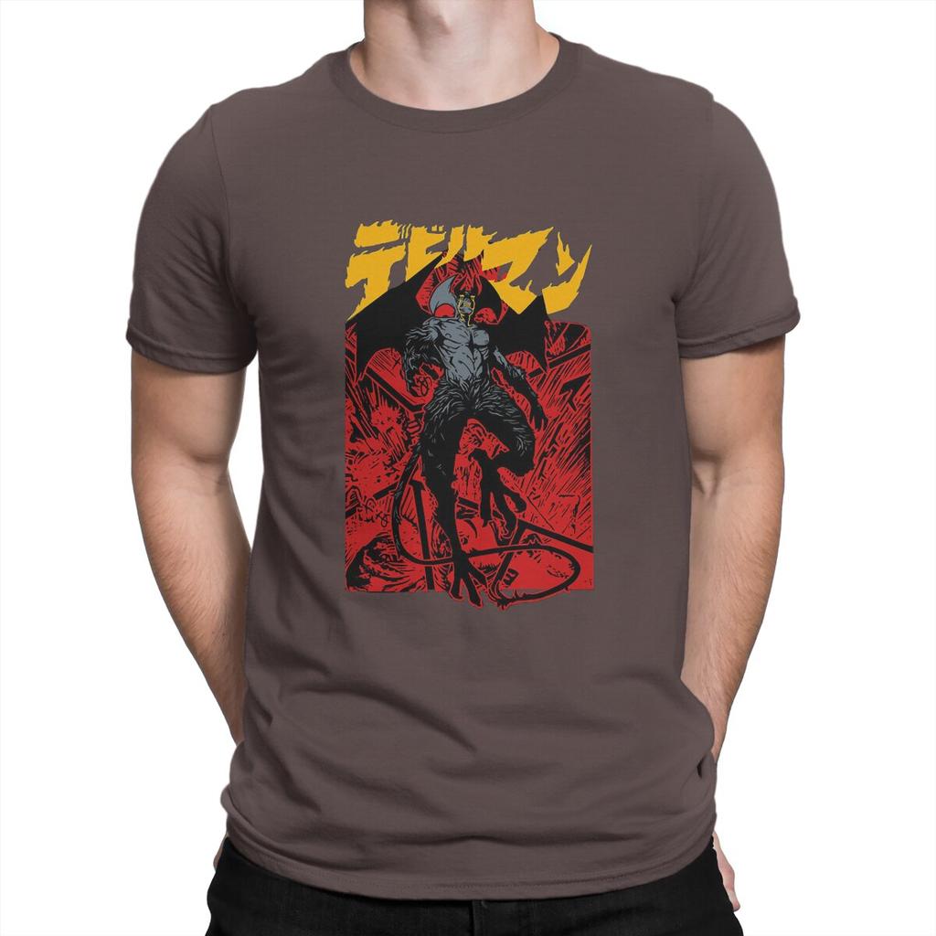 Kreatywny T-shirt Devilman Crybaby dla Mężczyzn Japońska Animacja Sieciowa Podstawowy T-shirt z Dekoltem Wyróżniający się Prezent Ubrania Odzież Outdoor