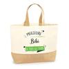 Jute Tote Bag - PLANETEE - Baby Best of All Time - Natural Jute - Multicolored - Made In France