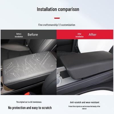Tesla Model Y3 Refresh Armrest Box TPE Protective Cover