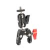 1PC Nastaviteľná svorka Krabia svorka Vhodné pre Magic Arm DSLR Camera Rail Červená krabová svorka
