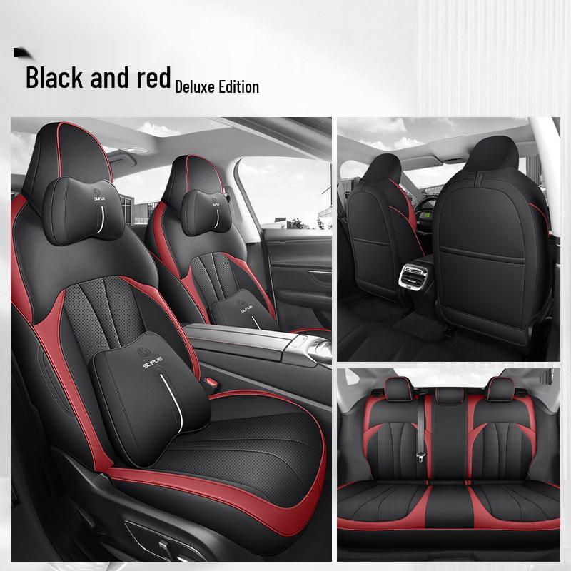 DJGY XPeng P7 Car Seat Cushion Cover - Sport Leather, All-Season Pad