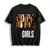 Vintage Spice Girls Print Korte Mouw Tops Casual T-shirts Voor Popband Fans Puur Katoen T-shirt