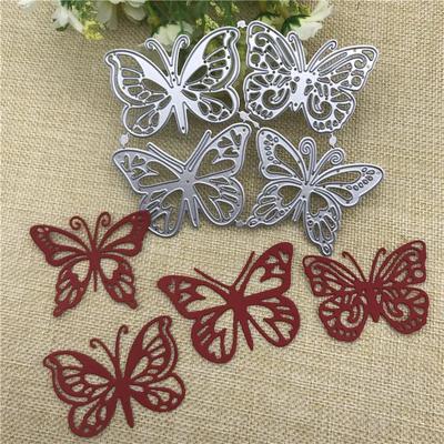 New 4pcs Butterfly Metal Cutting Dies for DIY Scrapbooking Album Paper Cards Decorative Crafts Embossing Die Cuts