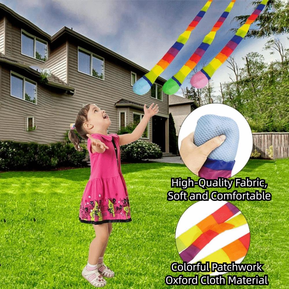 2Pcs Soft Ball Children's Rainbow Hand Throwing Ball Children's Ball Toy Parent-Child Interaction