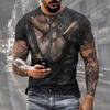 Hot Summer Horror Skull Series 3d Print T Shirt New Fashion Short-sleeved Hip-hop T-shirt Streetwear Cool T Shirts - T-shirts