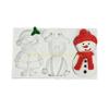  Santa Silicone Mold Christmas Theme Snowman Molds Reindeer Making Mould