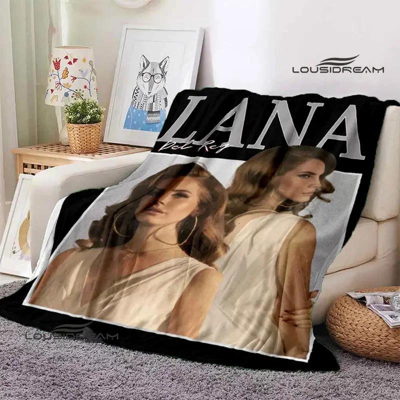 Lana Del Rey Retro Printing Blanket Children's Warm Flange Home Travel Bed Linings Birthday Gift