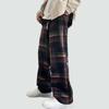 Men's Loose Casual Solid Color  Trousers Stripe Printed Straight Pants