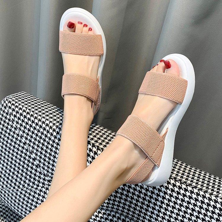 Women's Sandals 2024 Summer Closed Toe Flat Sandals Women Fashion Platform Romen Sandals Women Outdoor Casual Sport Sandals