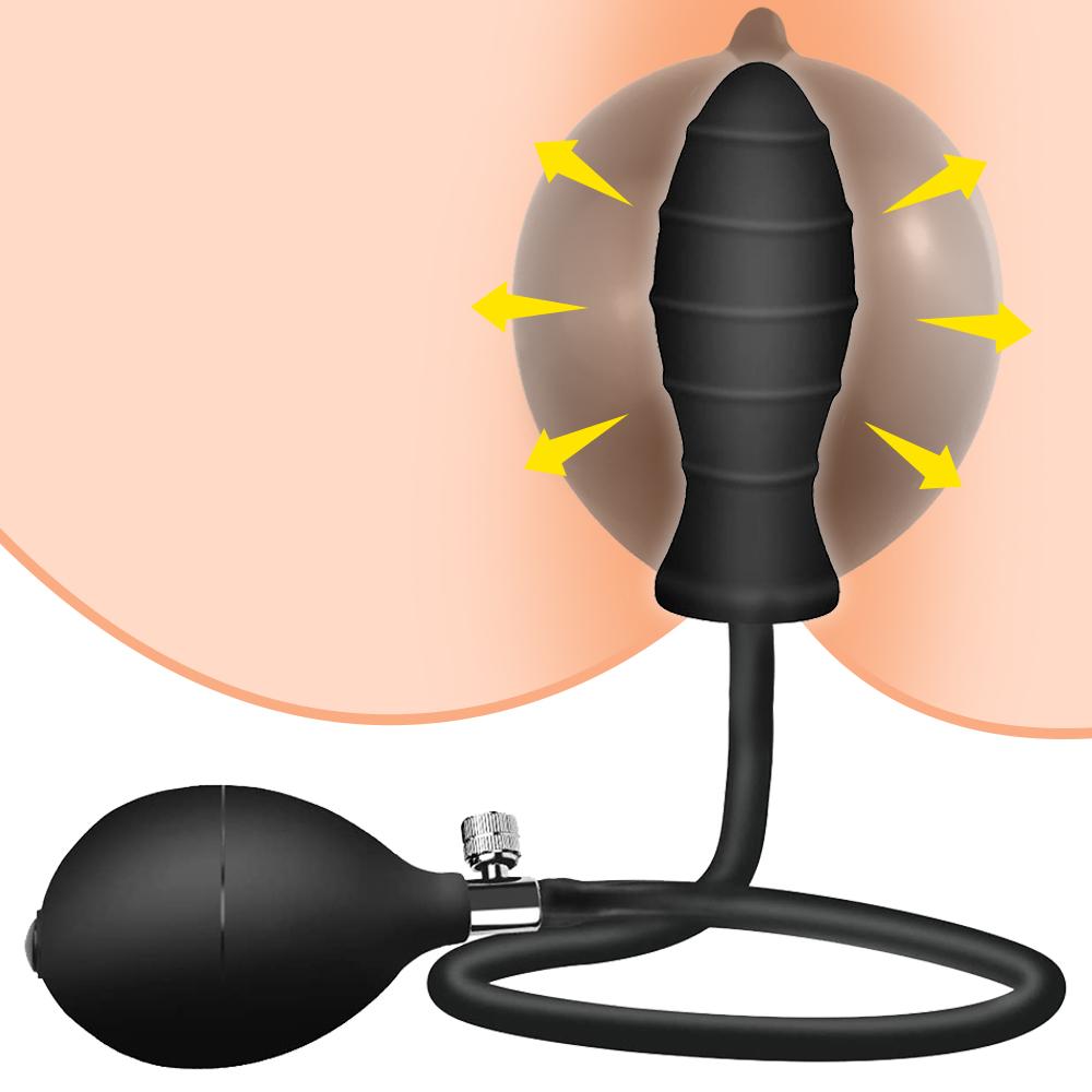 Anal Plug Sex Toys Expandable Anal Plugs Vestibular Inflatable Anal Dilator Masturbator Sex Toy for Male and Female Amal Plugs
