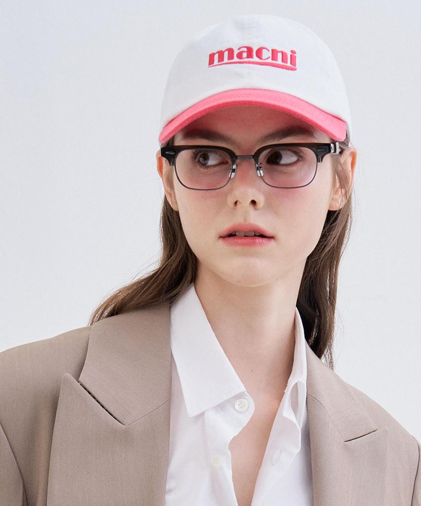Makeuni Signature Logo Mix Ball Cap_Coral