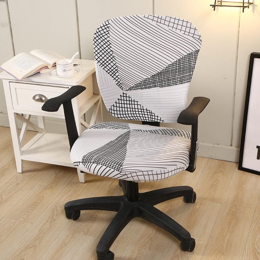 2Pcs/Set High Elastic Computer Split Seat Cover Anti Slip Armchair Slipcover Home Textile