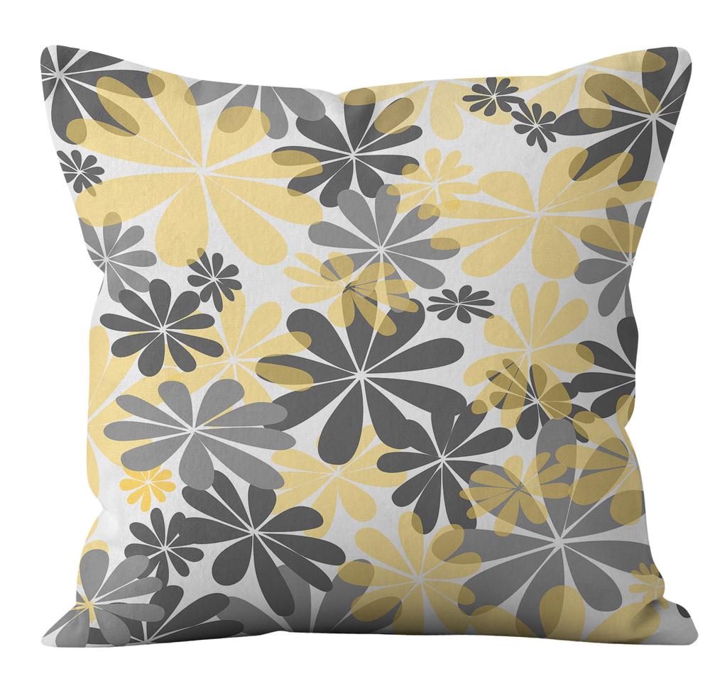 Chrysanthemum Letter Pattern Home Sofa Pillowcase 45*45cm